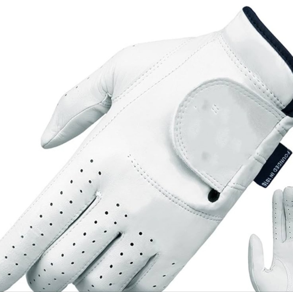 Pack of 6 Pair Real Lamb Leather Golf Gloves. SIZE L
